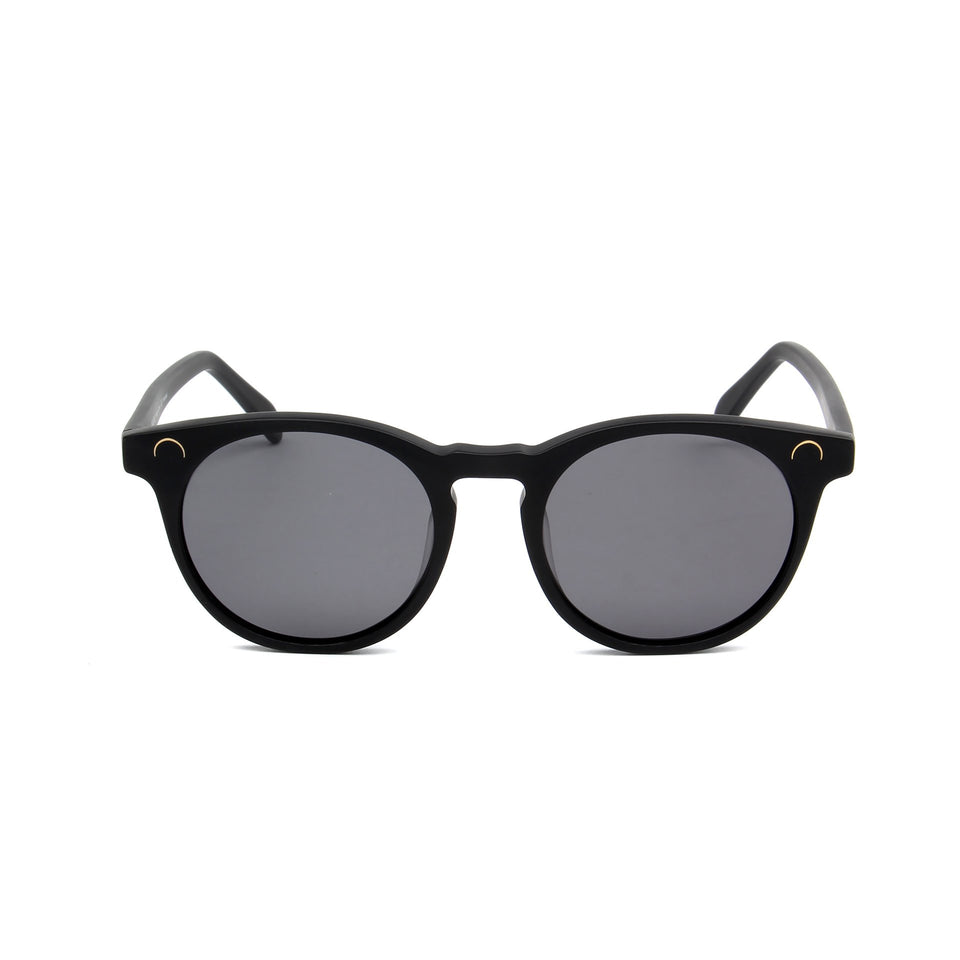 Maré Matte Black - Front View - Grey lens - Mawu sunglasses