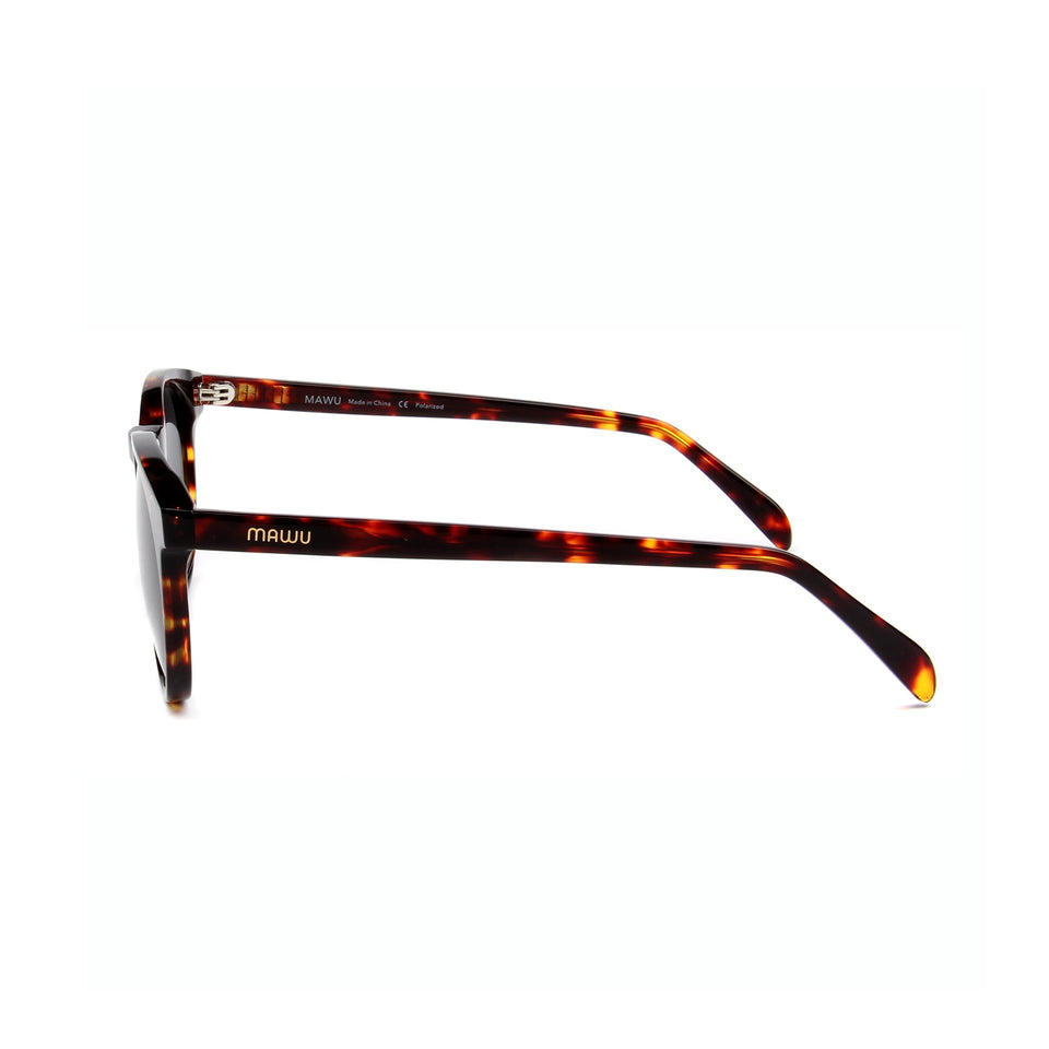 Maré Tortoise - Side View - Grey lens - Mawu sunglasses
