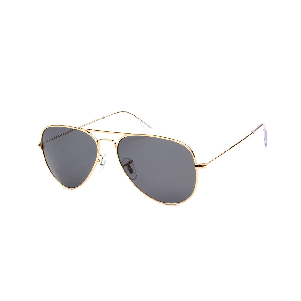Rafale Gold - Angle View - Dark Grey lens - Mawu sunglasses