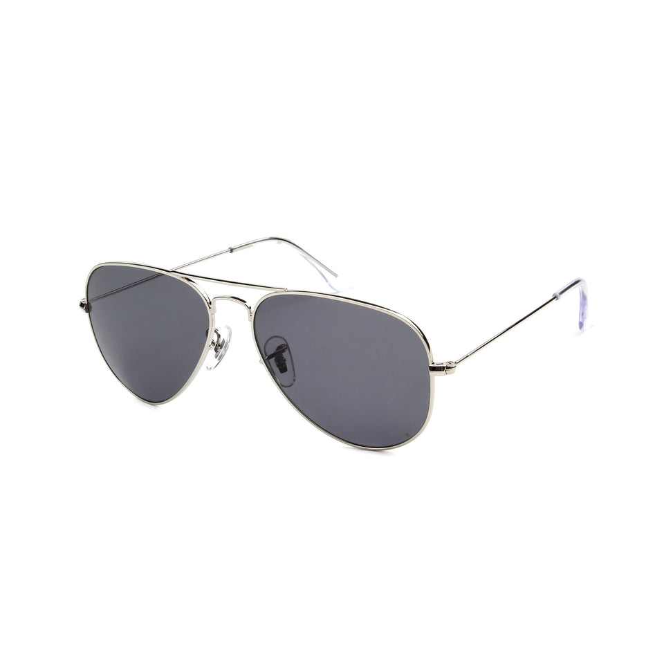 Rafale Silver - Angle View - Dark Grey lens - Mawu sunglasses