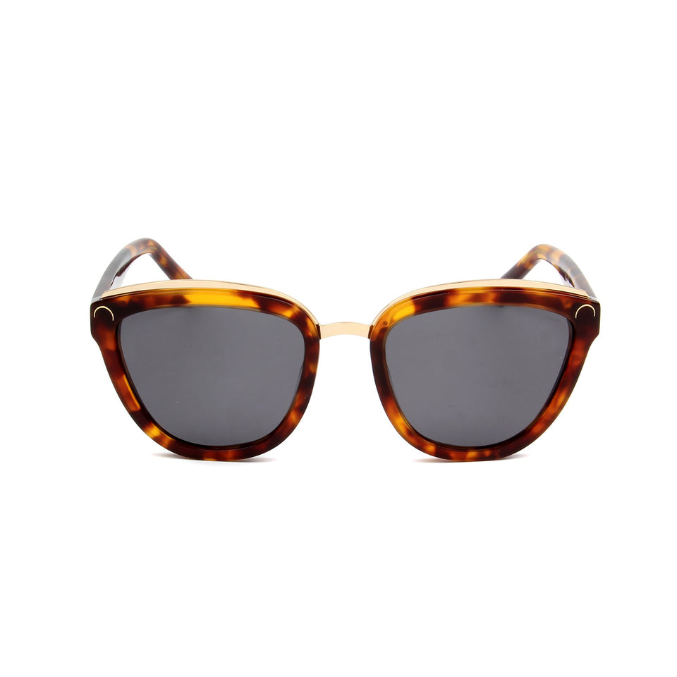 Amelie Tortoise - Front View - Grey lens - Mawu Sunglasses