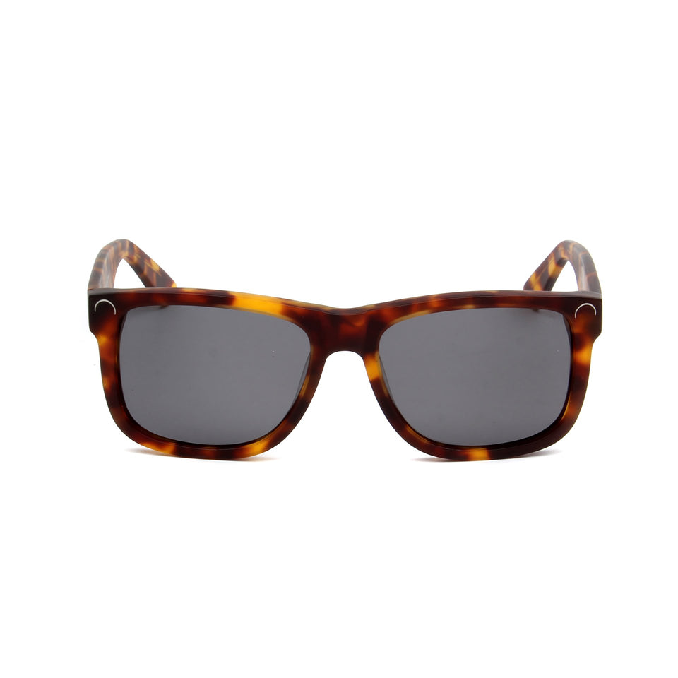 Corsica Tortoise - Front View - Grey lens - Mawu Sunglasses