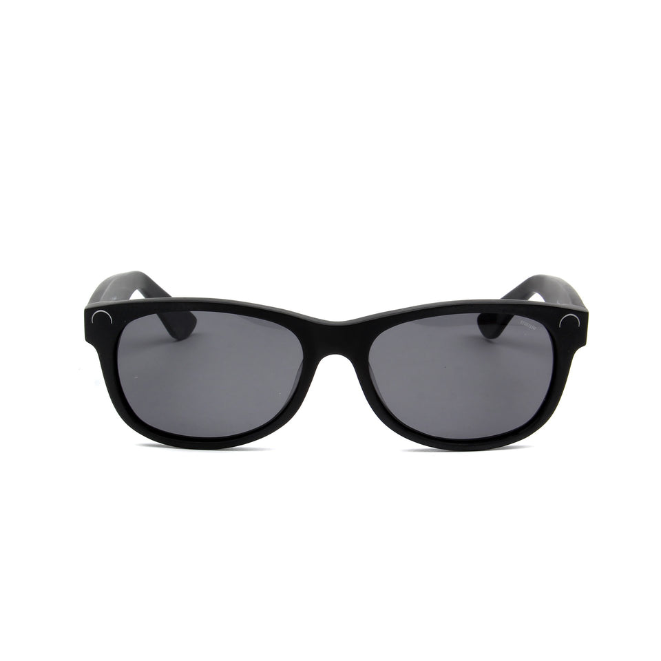 Maiao Matte Black - Front View - Grey lens - Mawu sunglasses