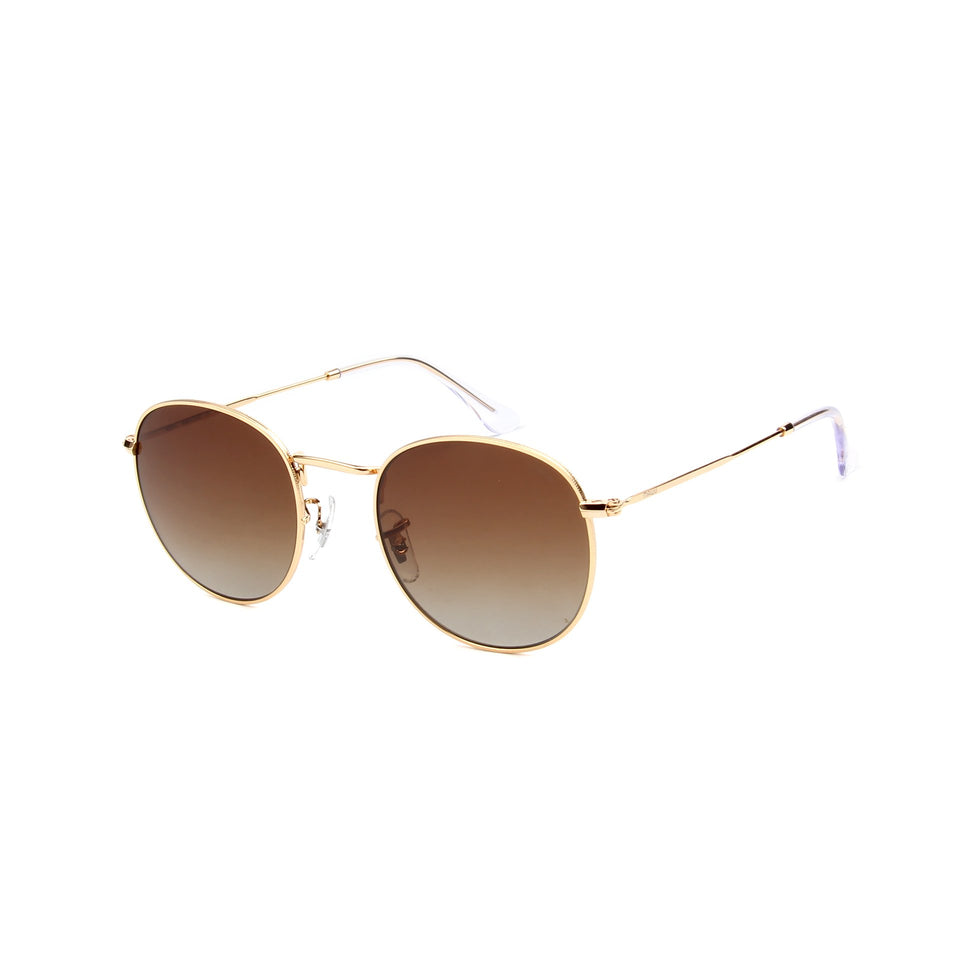 Monte Carlo Gold - Angle View - Brown Gradient lens - Mawu sunglasses
