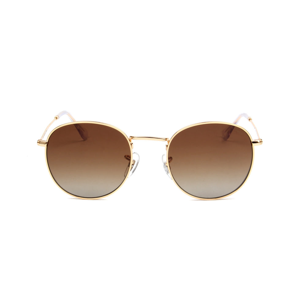 Monte Carlo Gold - Front View - Brown Gradient lens - Mawu sunglasses